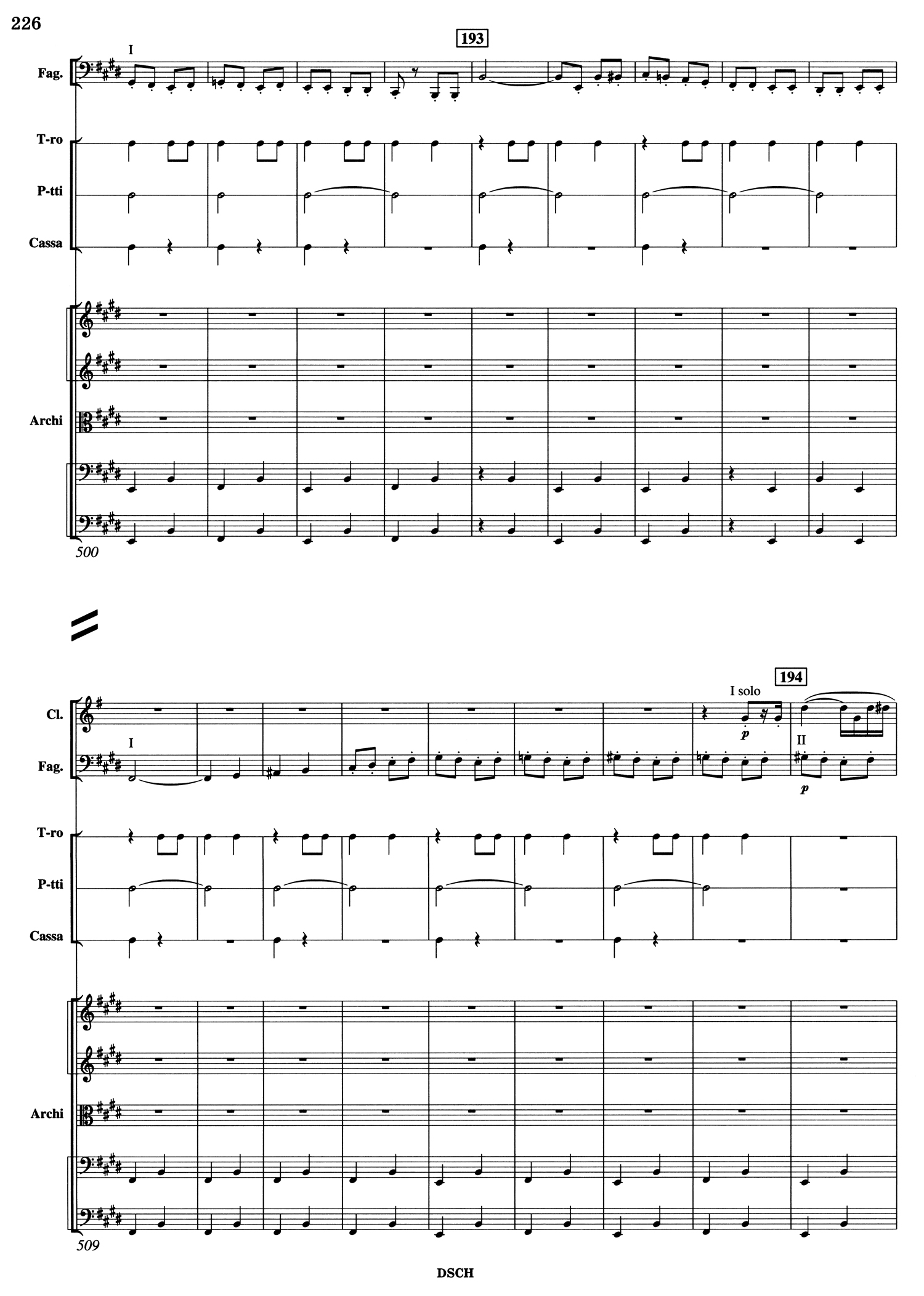 IV. Andante—Allegro - 1 bar before Rehearsal 192 to bar 5 of